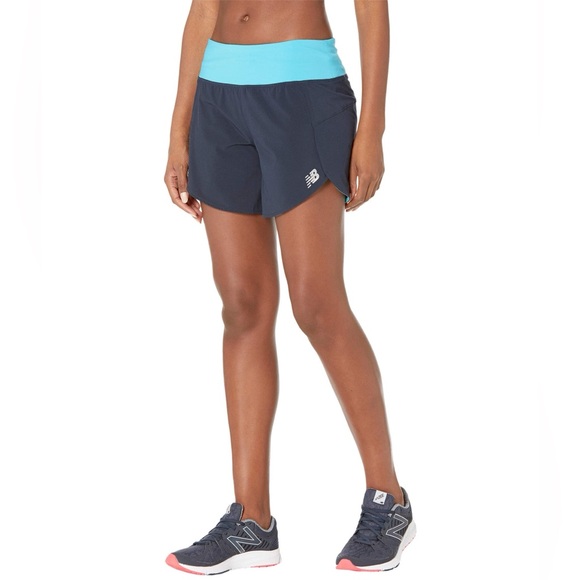 NEW BALANCE WOMEN'S IMPACT RUN 5" SHORT - Picture 1 of 6